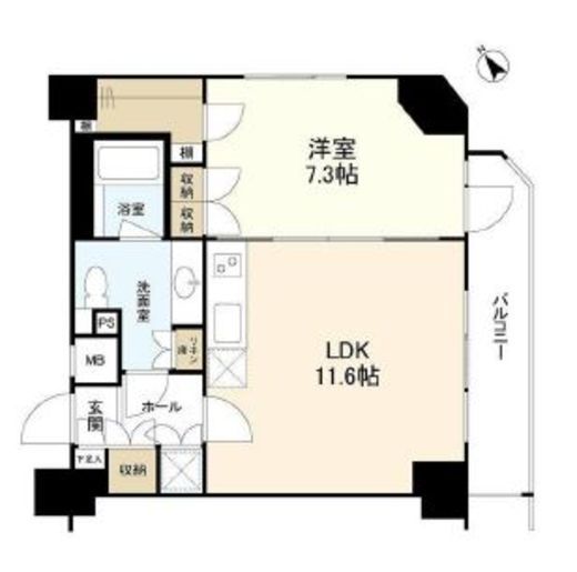 クオリア代々木 4階 間取り図