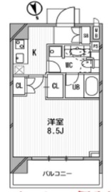 アーデン麻布十番 402 間取り図