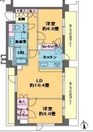 カスタリア目白 801 間取り図