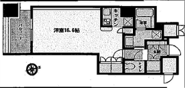 新橋プラザビル コアレジデンス 11階 間取り図