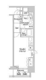 コンフォリア北参道 1101 間取り図