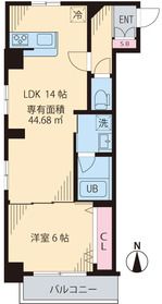 ビイルーム中野 107 間取り図
