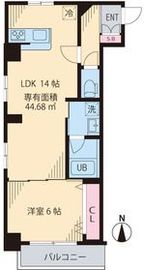 ビイルーム中野 107 間取り図