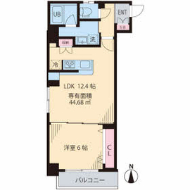 ビイルーム中野 307 間取り図
