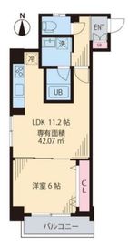 ビイルーム中野 406 間取り図