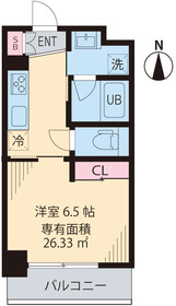 ビイルーム中野 103 間取り図