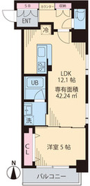 ビイルーム中野 203 間取り図