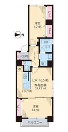 ビイルーム中野 101 間取り図