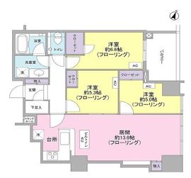 大崎ウエストシティタワーズ ウエスト 8階 間取り図