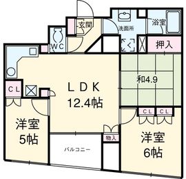 カスタリアタワー品川シーサイド 1604 間取り図