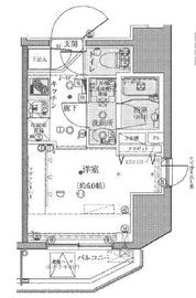 クレイシア五反田駅前 502 間取り図