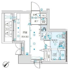 クレイシア五反田駅前 1301 間取り図