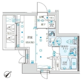 クレイシア五反田駅前 1401 間取り図