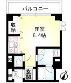 TRES赤坂 501 間取り図