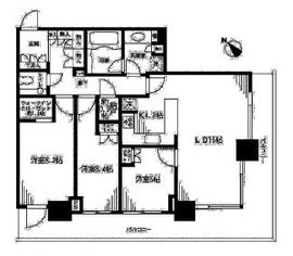 ザ・クレストタワー 25階 間取り図