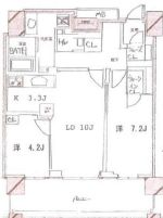 クロスエアタワー 21階 間取り図