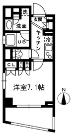 レジディア中落合 B514 間取り図