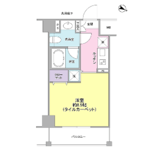 アーバンファースト神楽坂 10階 間取り図