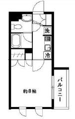 グラシア恵比寿 206 間取り図