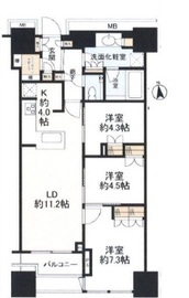 富久クロスコンフォートタワー(Tomihisa Cross)  10階 間取り図