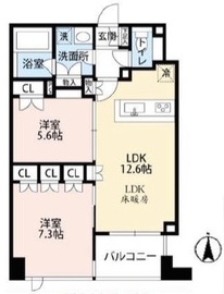 レゾンアレグレ 2階 間取り図