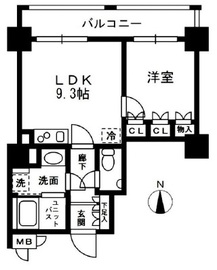 レジディア中落合 A101 間取り図