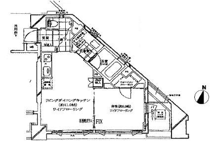 ピアース四谷 8階 間取り図
