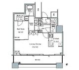 ザ・東京タワーズ ミッドタワー 25階 間取り図