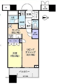 パークタワーグランスカイ 18階 間取り図