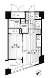 コスモリード新宿余丁町 402 間取り図