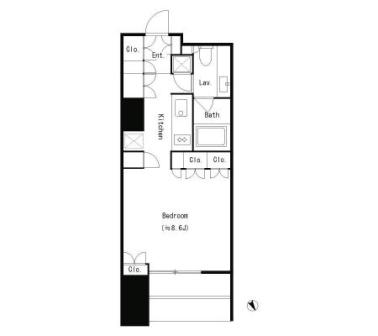 We Will 八丁堀 501 間取り図