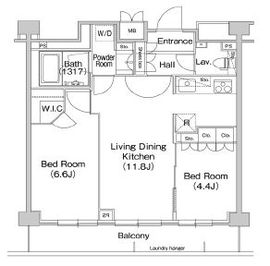 コンフォリア駒場 306 間取り図