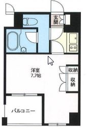 エスティメゾン浅草駒形 405 間取り図