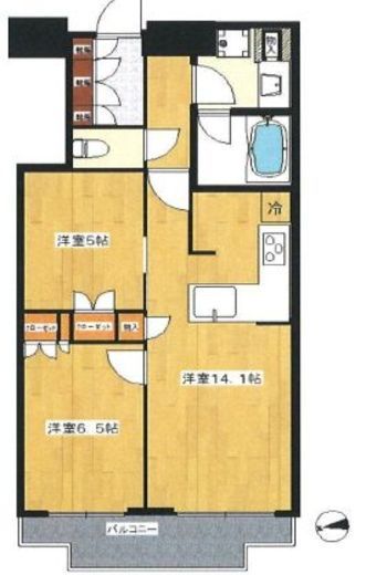 富久クロスコンフォートタワー(Tomihisa Cross)  25階 間取り図
