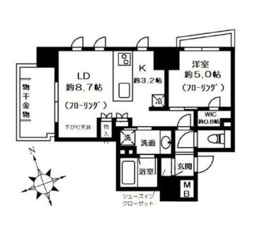 プレミスト四谷ソシアコート 9階 間取り図