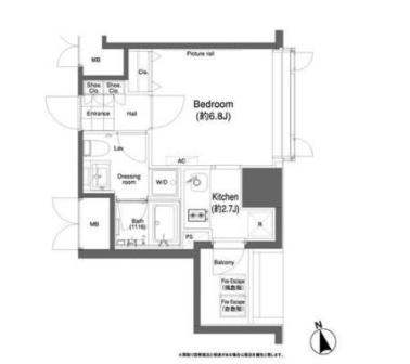 アーバネックス市谷柳町 1105 間取り図