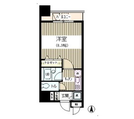 アクアコート 502 間取り図