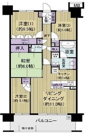 スターコート豊洲 4階 間取り図