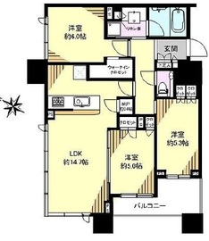 グランドミレーニア タワー＆スイート 14階 間取り図