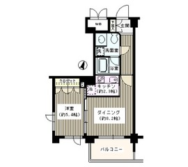 ディアナコート池田山公園 8階 間取り図