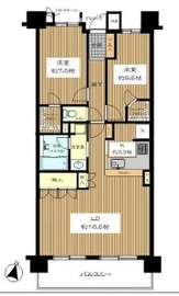 東京ベイ・リベロシティ 6階 間取り図