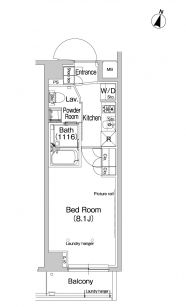 プラウドフラット学芸大学2 201 間取り図