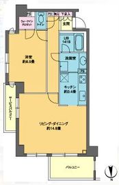 カスタリア高輪 313 間取り図