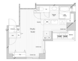 コンフォリア二番町 1003 間取り図