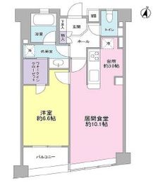 ノールフラット南麻布 403 間取り図