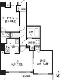 レジディア三軒茶屋2 305 間取り図