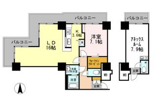 品川シーサイドビュータワー1 1020 間取り図