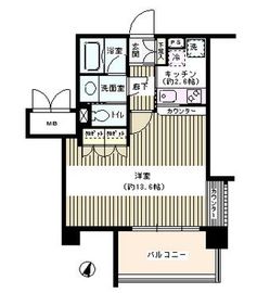 アゼリアテラス新宿 3階 間取り図