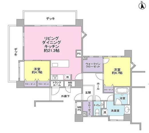 インザガーデン 201 間取り図