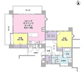 インザガーデン 201 間取り図